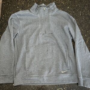 Nike Heather Gray Half-Zip Sweatshirt